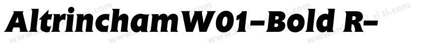 AltrinchamW01-Bold R字体转换